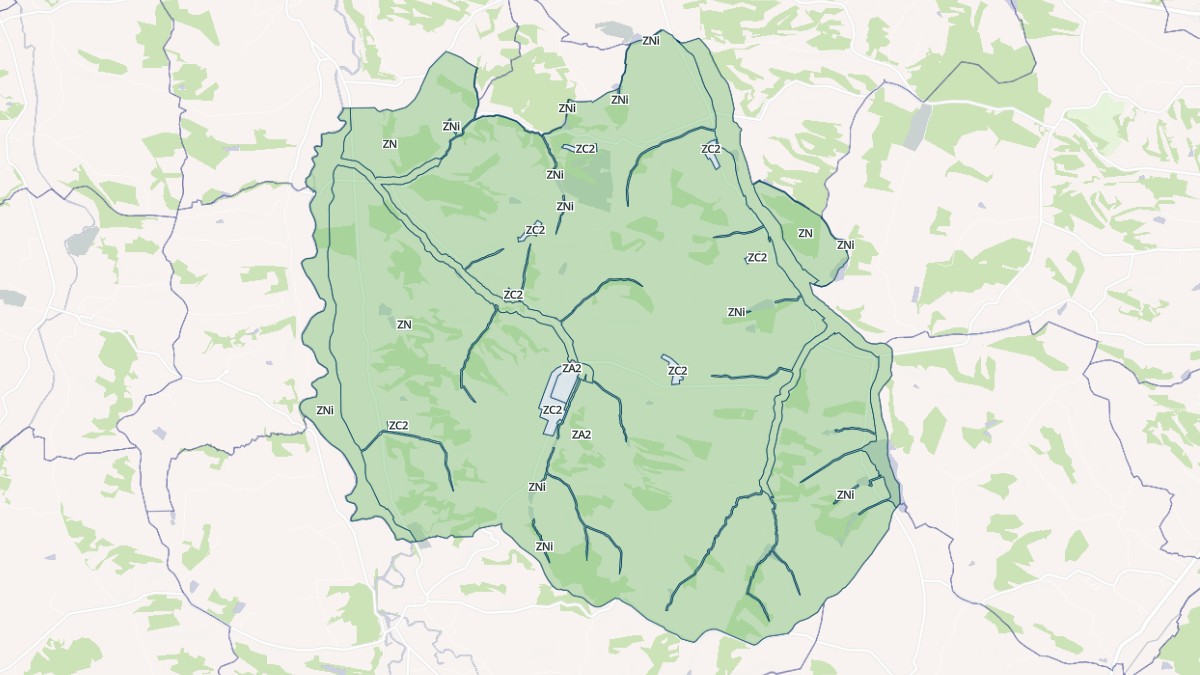 Aperçu cartographique de Barran, centré sur la commune