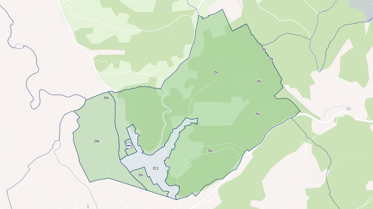 Aperçu cartographique de Betplan, centré sur la commune