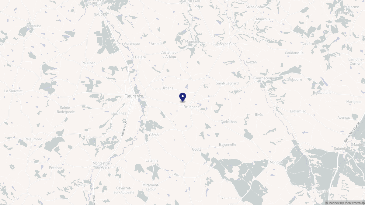 Aperçu cartographique de Brugnens, centré sur la commune