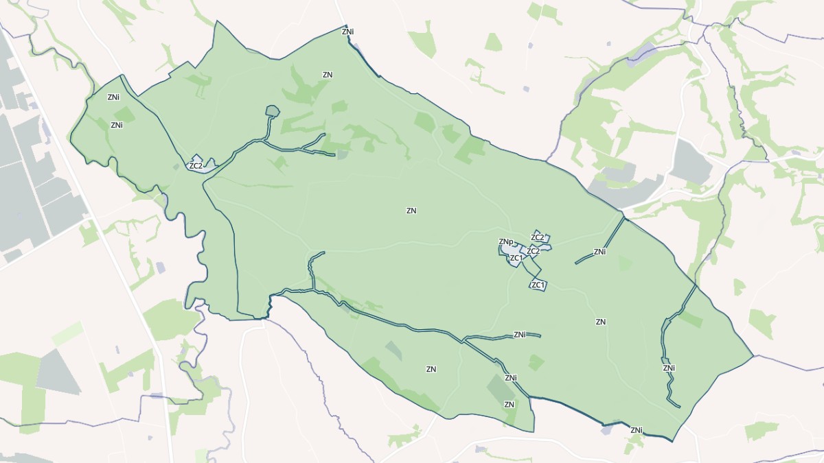 Aperçu cartographique de Castelnau-d'Arbieu, centré sur la commune