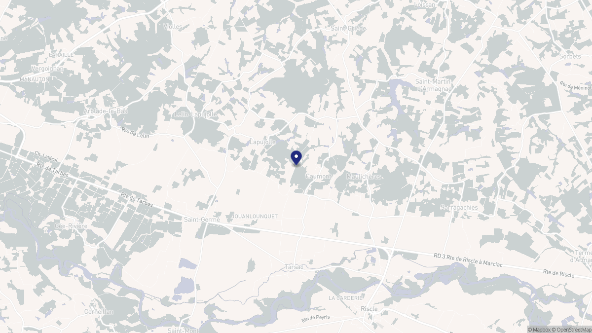Aperçu cartographique de Caumont, centré sur la commune