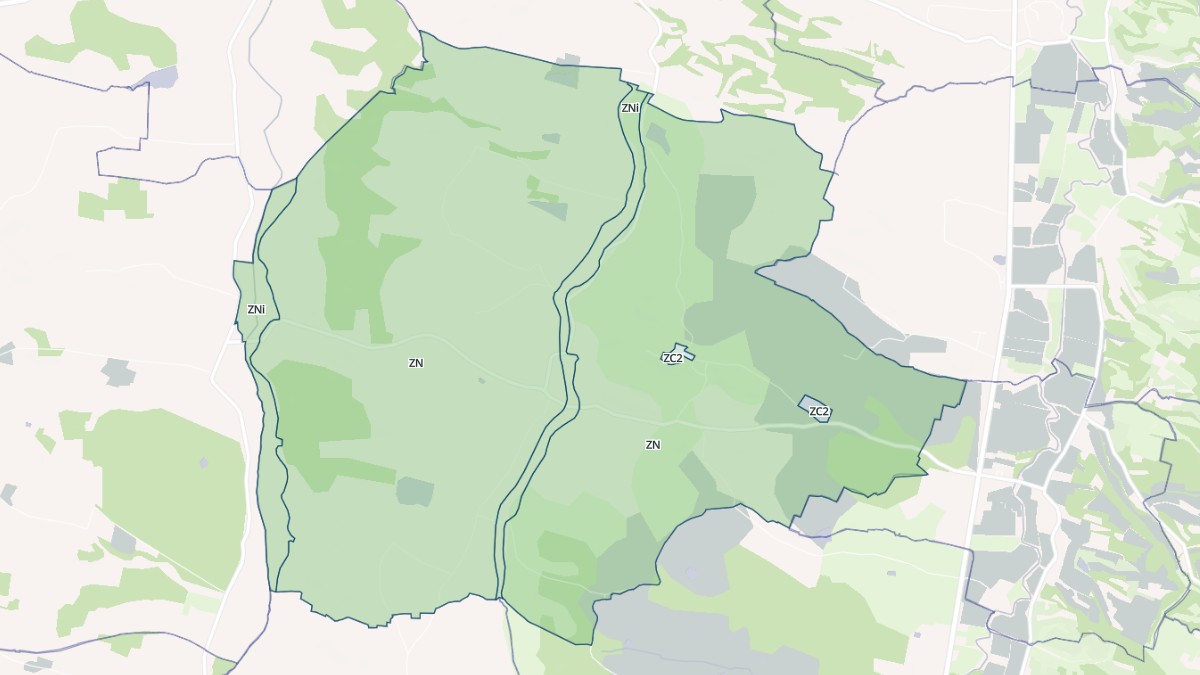 Aperçu cartographique de Durban, centré sur la commune