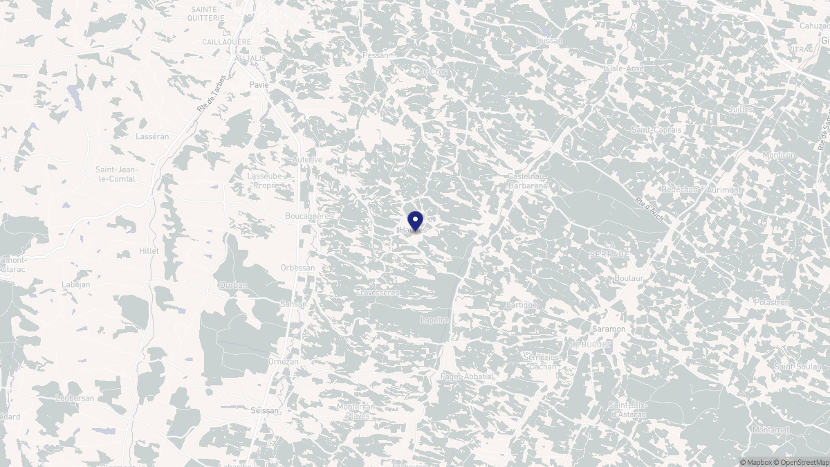 Aperçu cartographique de Haulies, centré sur la commune