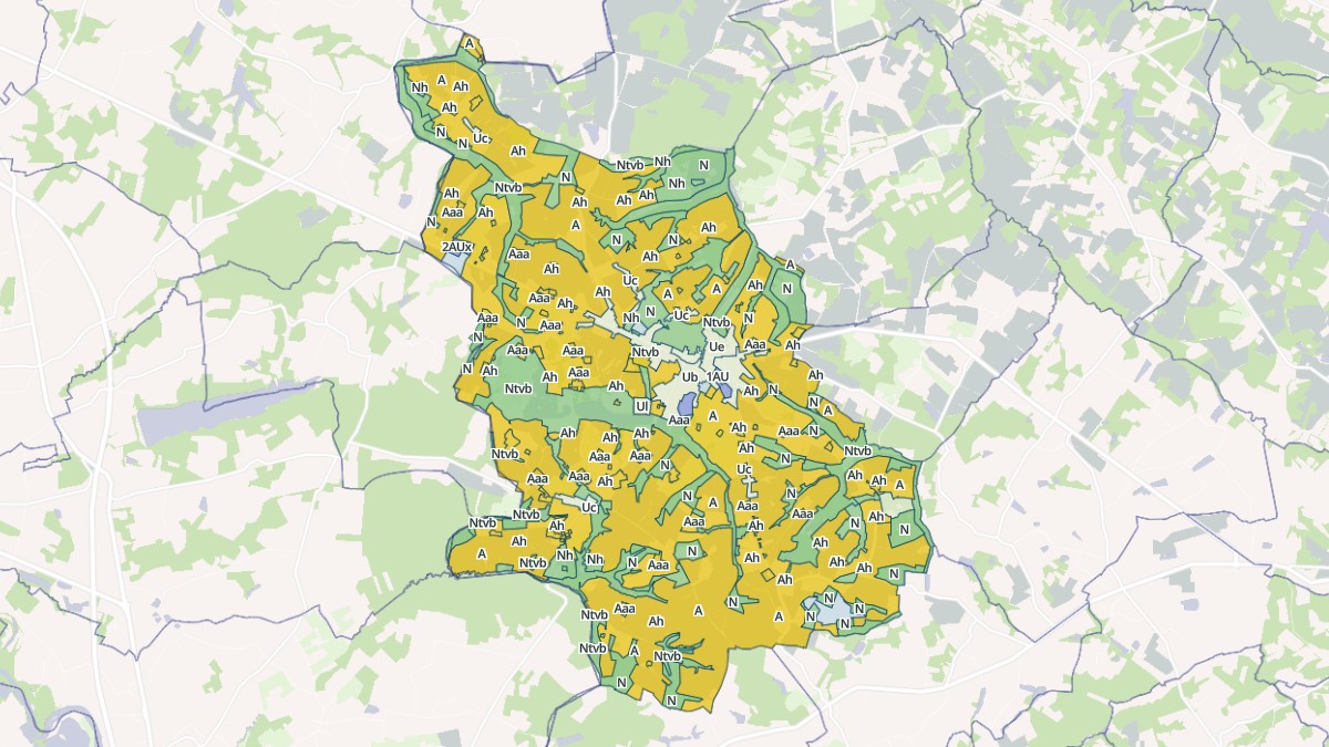Aperçu cartographique de Le Houga, centré sur la commune