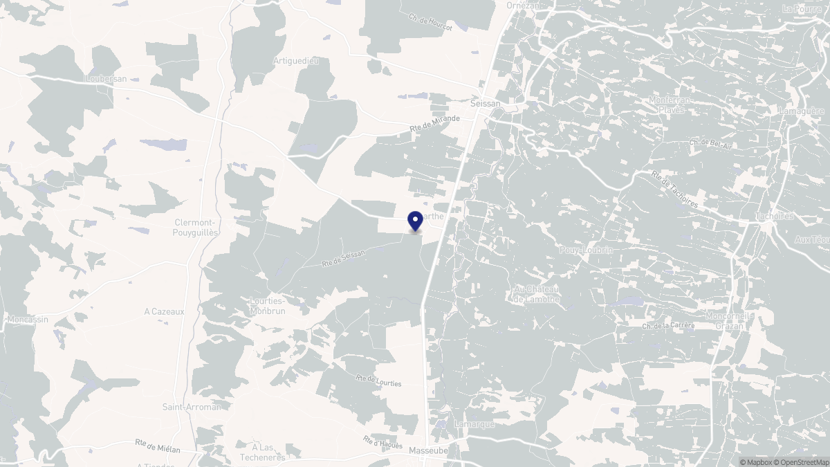 Aperçu cartographique de Labarthe, centré sur la commune