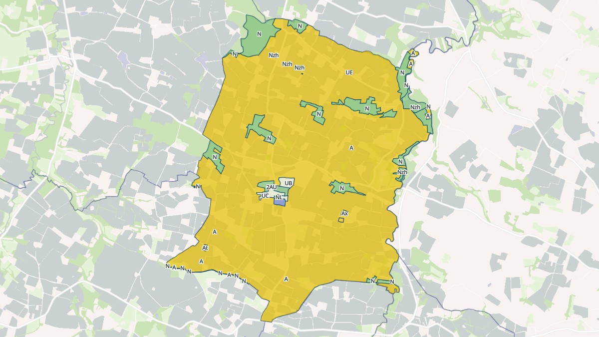 Aperçu cartographique de Larroque-sur-l'Osse, centré sur la commune