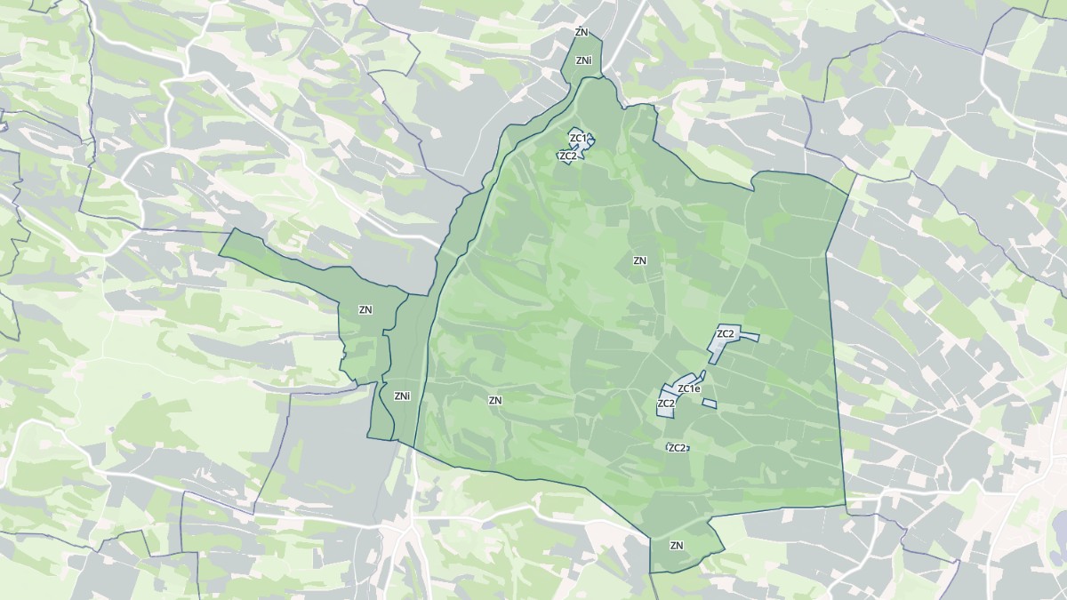 Aperçu cartographique de Lartigue, centré sur la commune