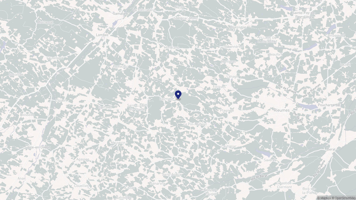 Aperçu cartographique de Laymont, centré sur la commune