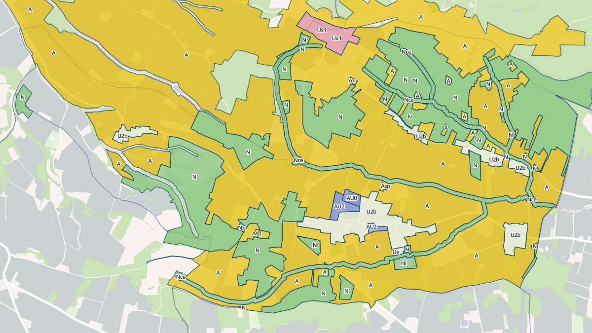 Aperçu cartographique de Lias, centré sur la commune