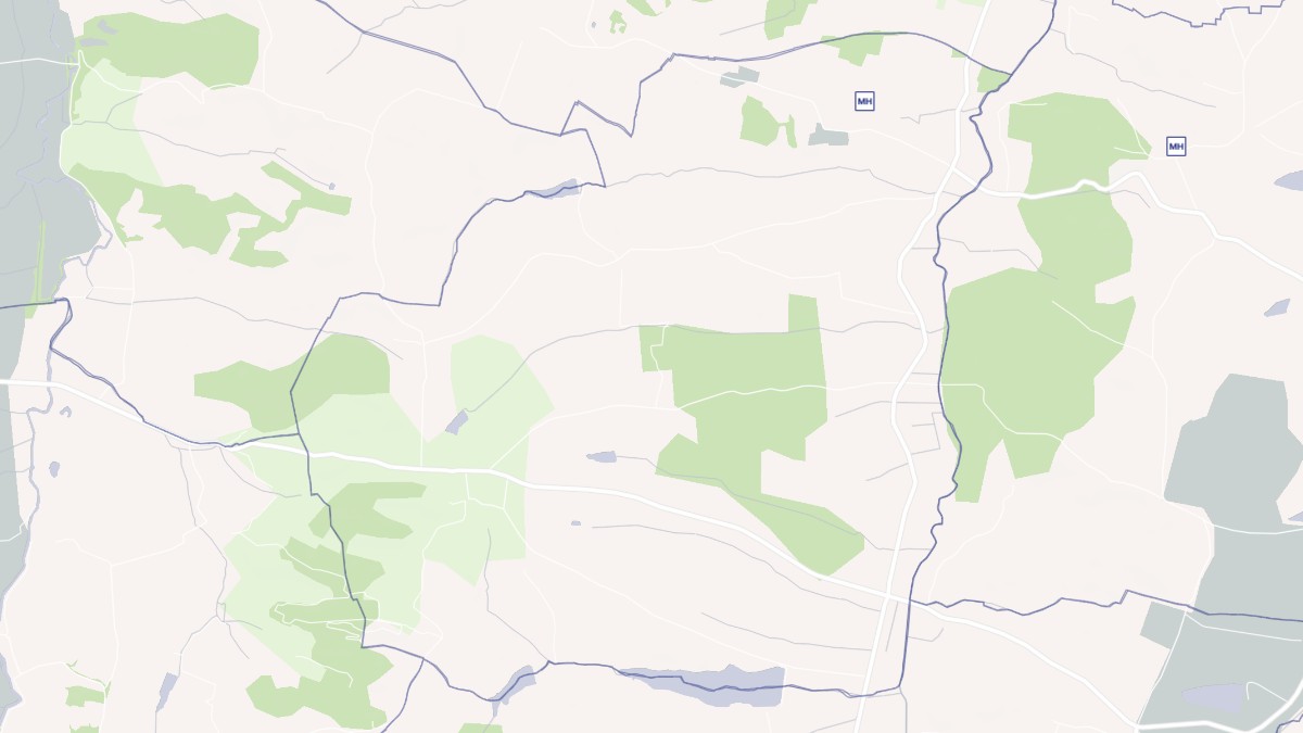Aperçu cartographique de Loubersan, centré sur la commune