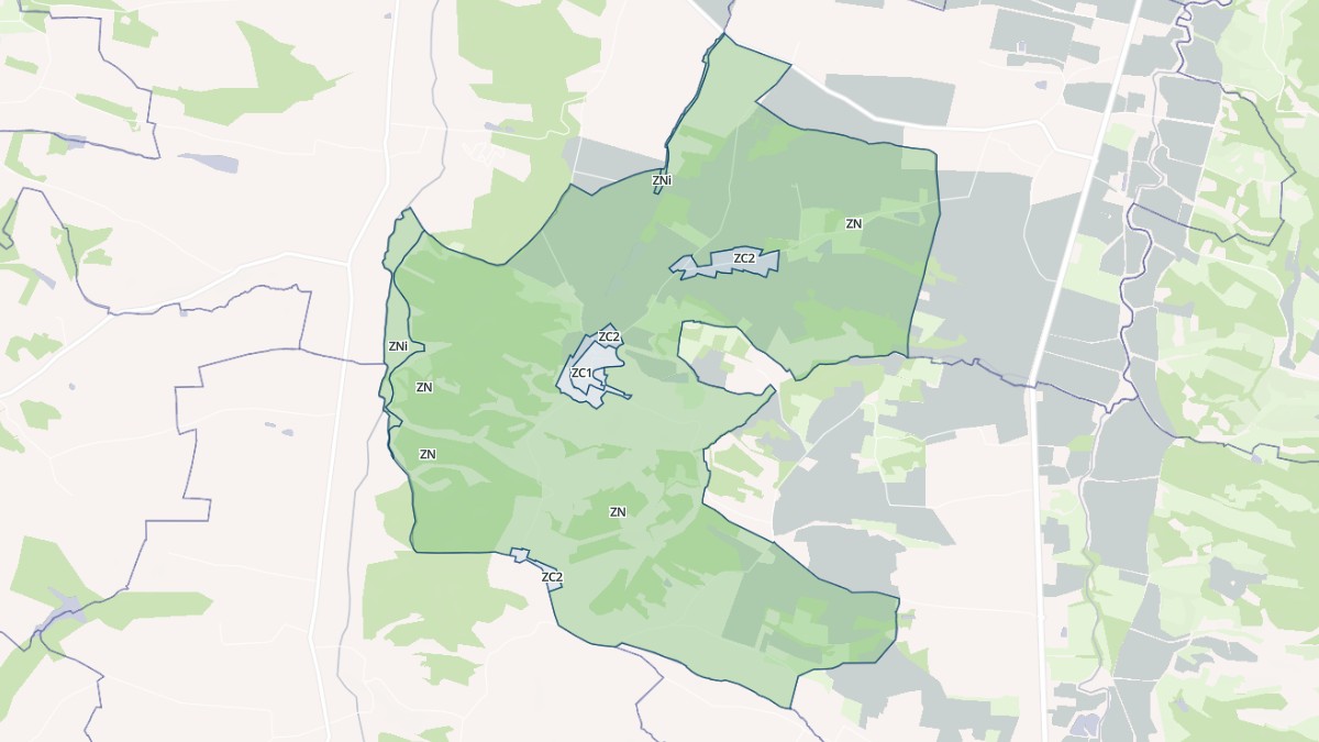 Aperçu cartographique de Lourties-Monbrun, centré sur la commune