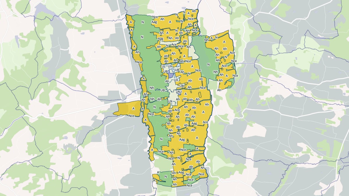 Aperçu cartographique de Miélan, centré sur la commune