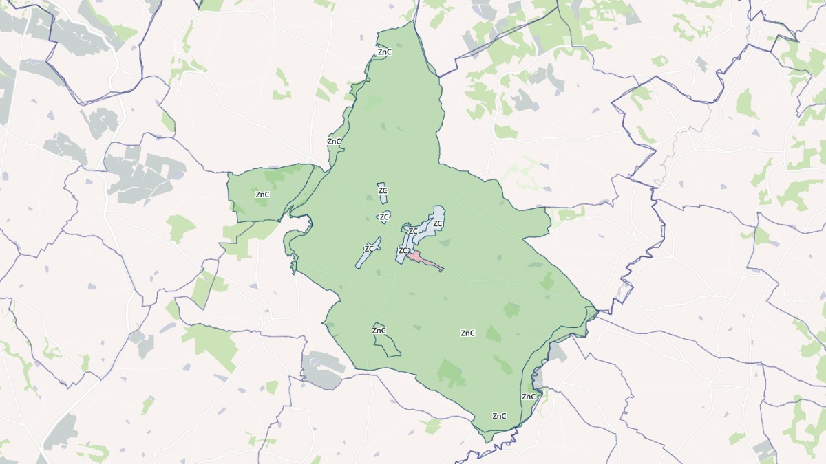Aperçu cartographique de Miradoux, centré sur la commune