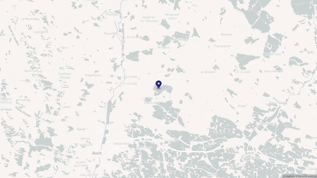 Aperçu cartographique de Montaut-les-Créneaux, centré sur la commune