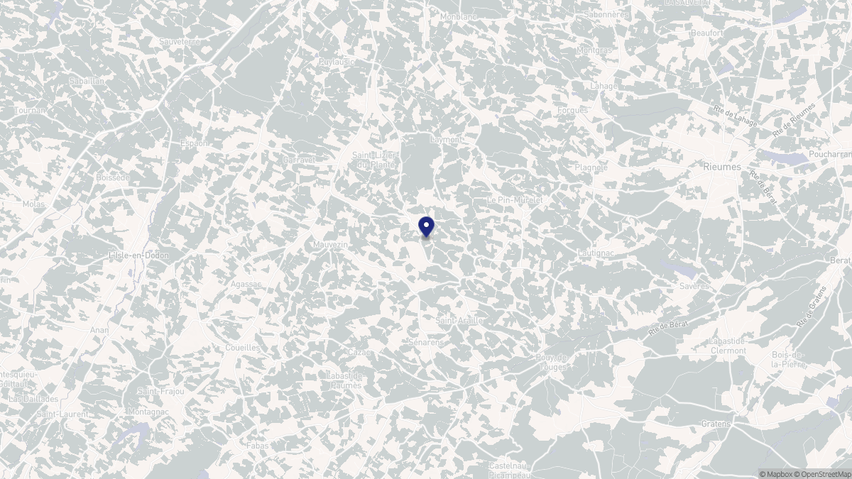 Aperçu cartographique de Montpezat, centré sur la commune