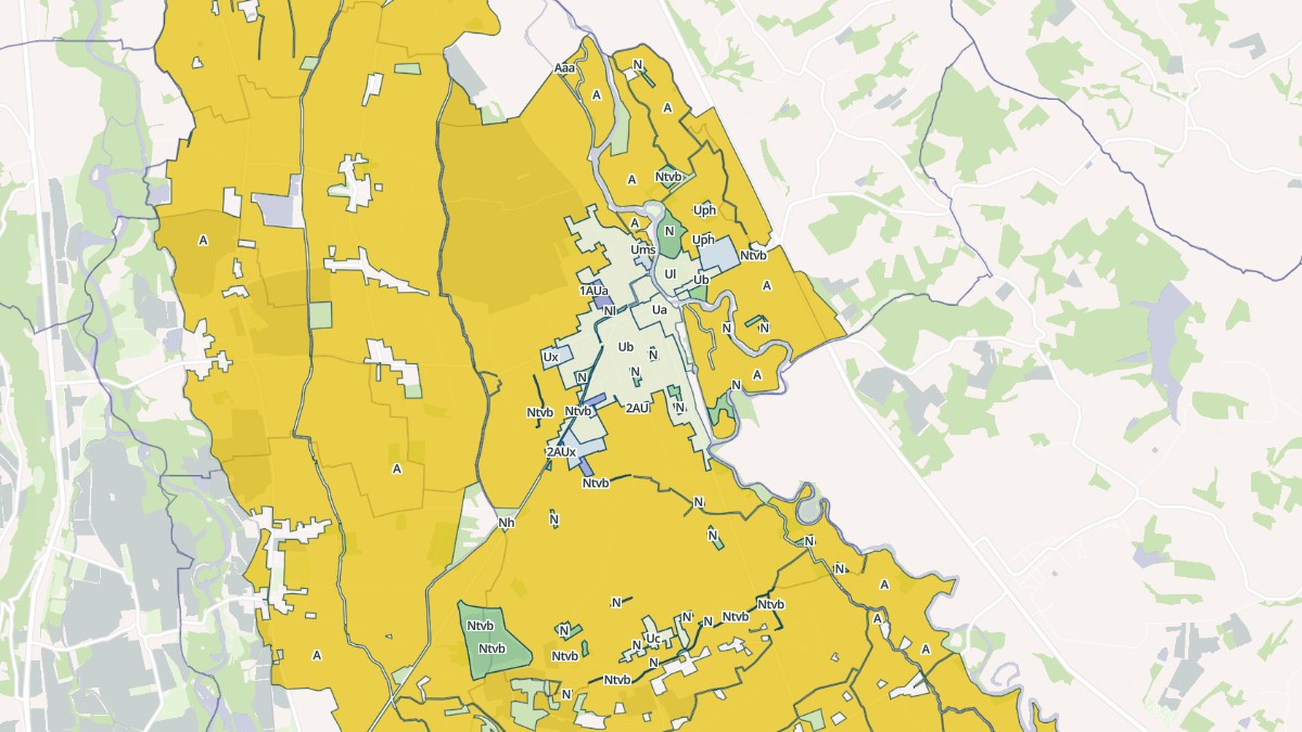 Aperçu cartographique de Plaisance, centré sur la commune