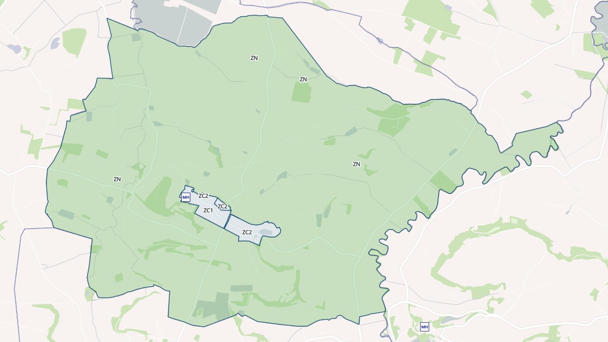 Aperçu cartographique de Plieux, centré sur la commune