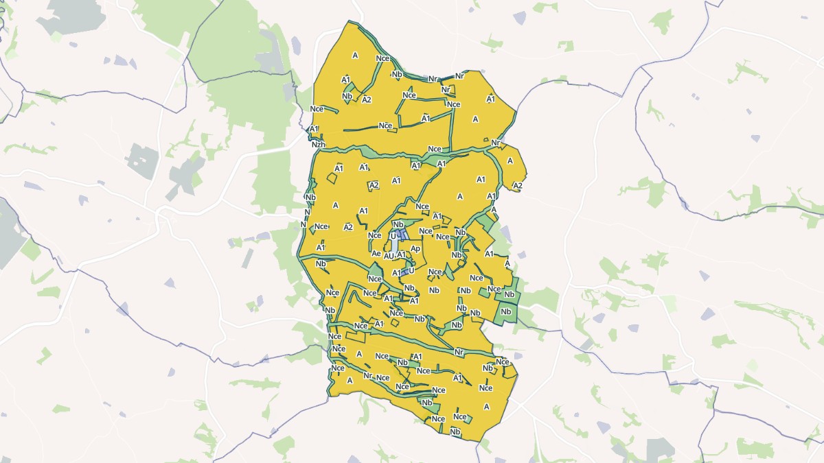Aperçu cartographique de Pouy-Roquelaure, centré sur la commune