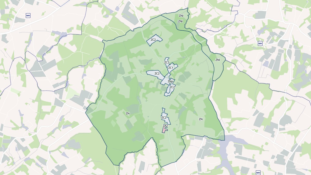 Aperçu cartographique de Saint-Griède, centré sur la commune