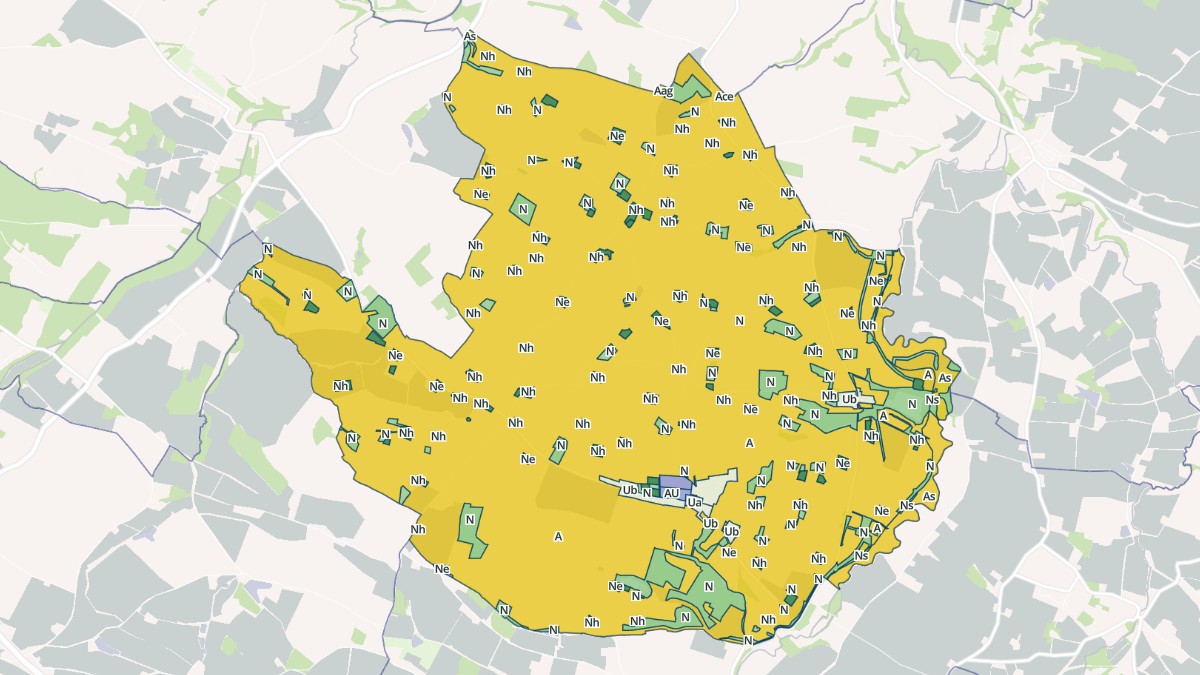 Aperçu cartographique de Sainte-Marie, centré sur la commune