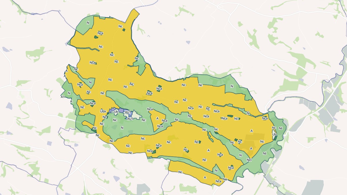 Aperçu cartographique de Saint-Mézard, centré sur la commune
