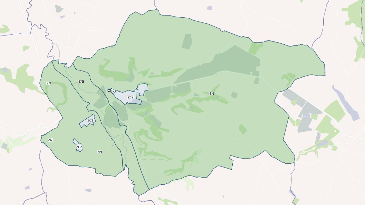 Aperçu cartographique de Tournecoupe, centré sur la commune