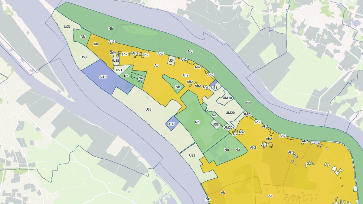 Aperçu cartographique de Ambès, centré sur la commune