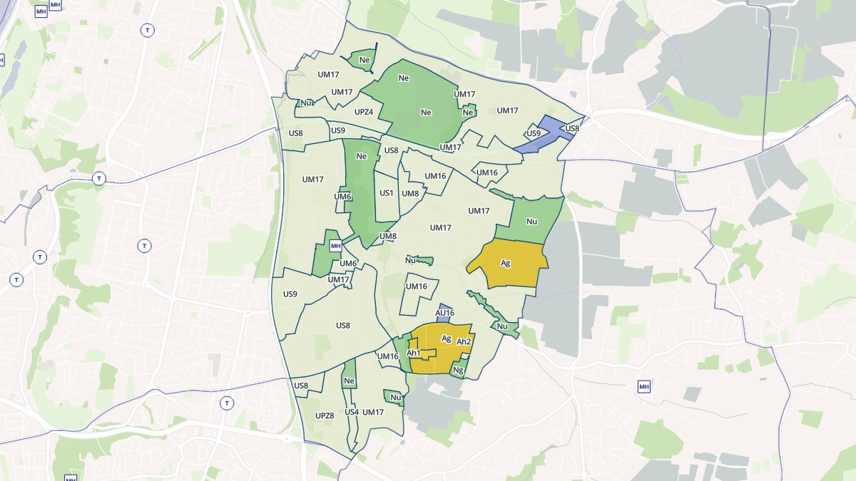Aperçu cartographique de Artigues-près-Bordeaux, centré sur la commune
