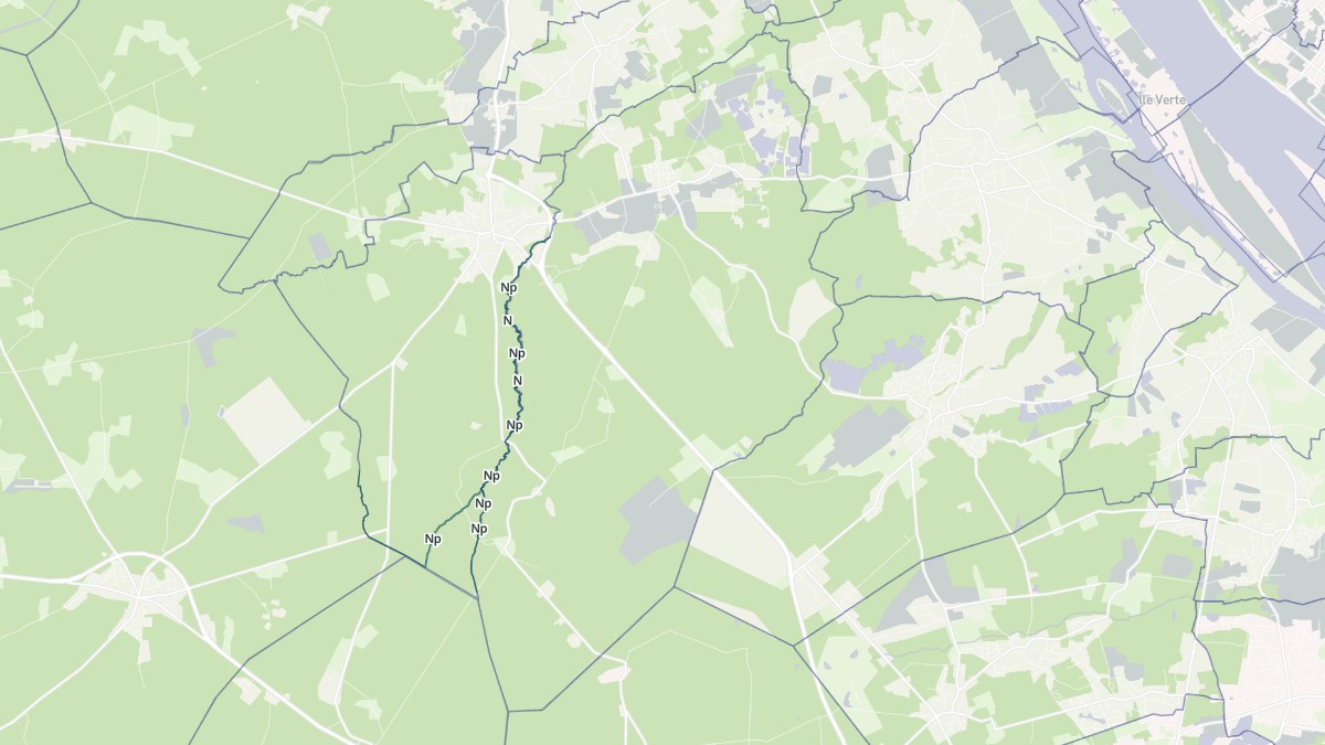 Aperçu cartographique de Avensan, centré sur la commune