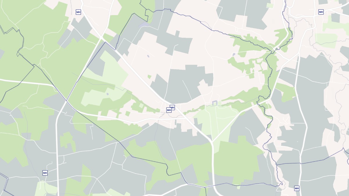 Aperçu cartographique de Baigneaux, centré sur la commune