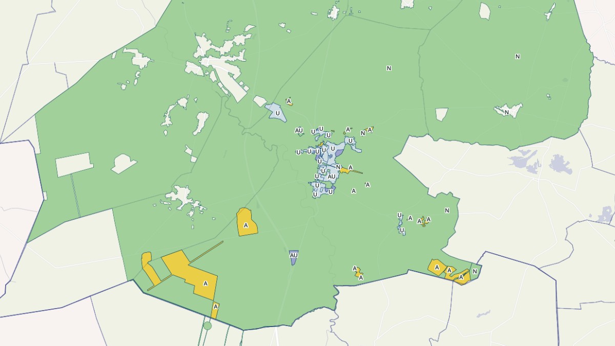 Aperçu cartographique de Belin-Béliet, centré sur la commune