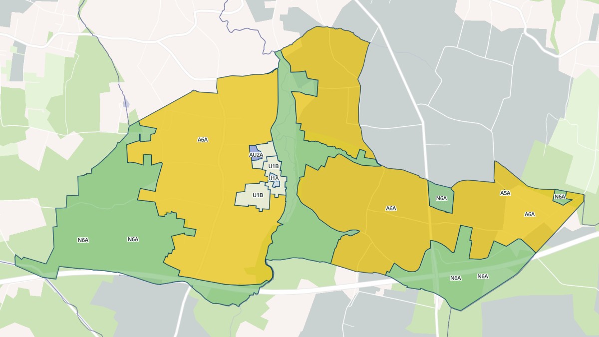 Aperçu cartographique de Bieujac, centré sur la commune