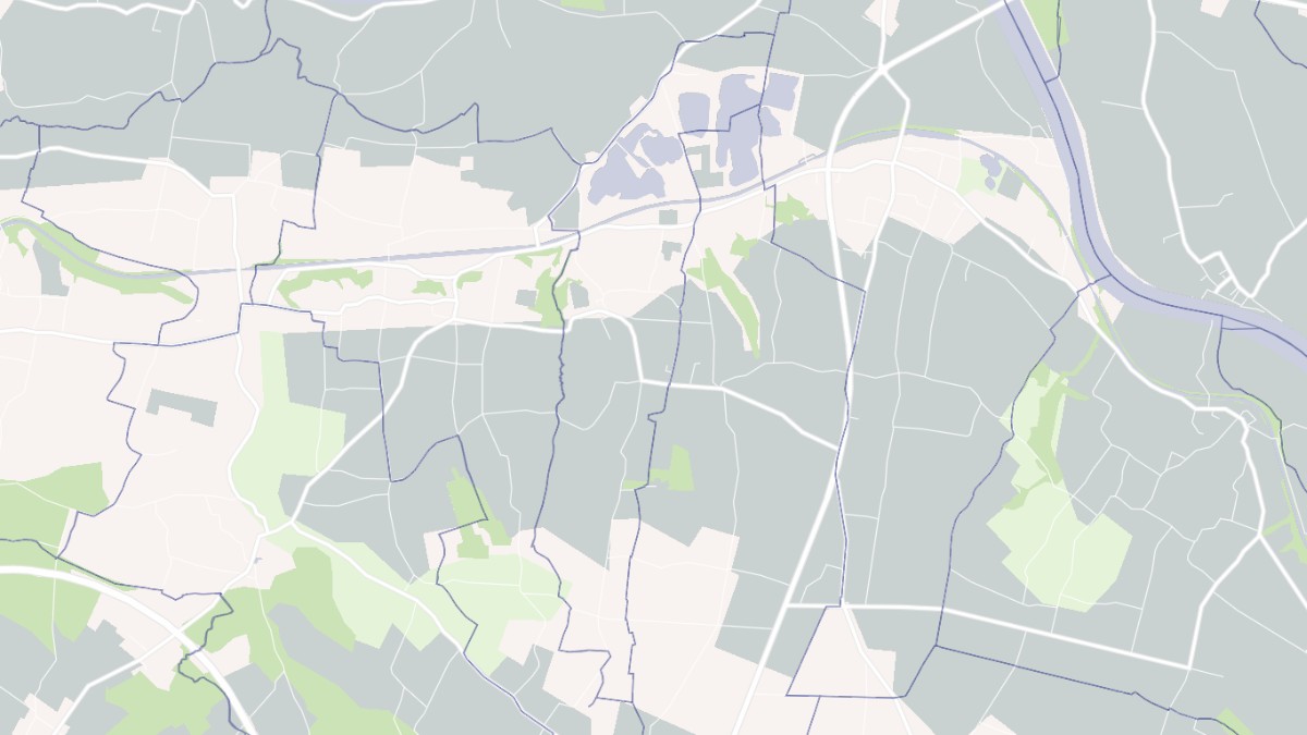 Aperçu cartographique de Blaignac, centré sur la commune