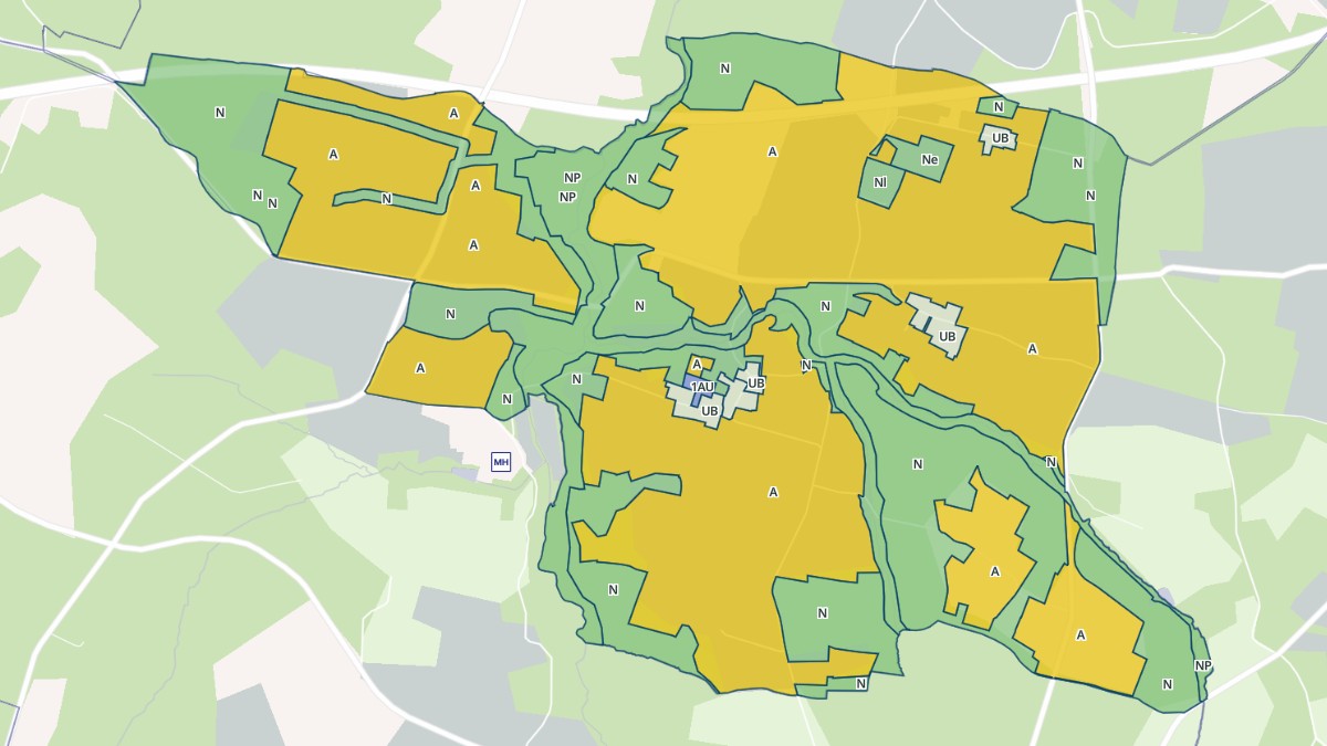 Aperçu cartographique de Brannens, centré sur la commune
