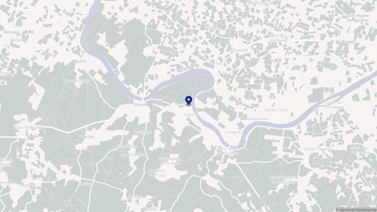 Aperçu cartographique de Cabara, centré sur la commune