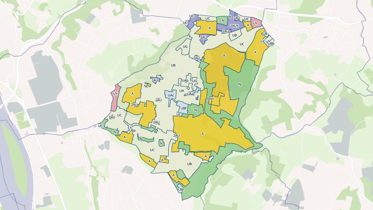 Aperçu cartographique de Carignan-de-Bordeaux, centré sur la commune