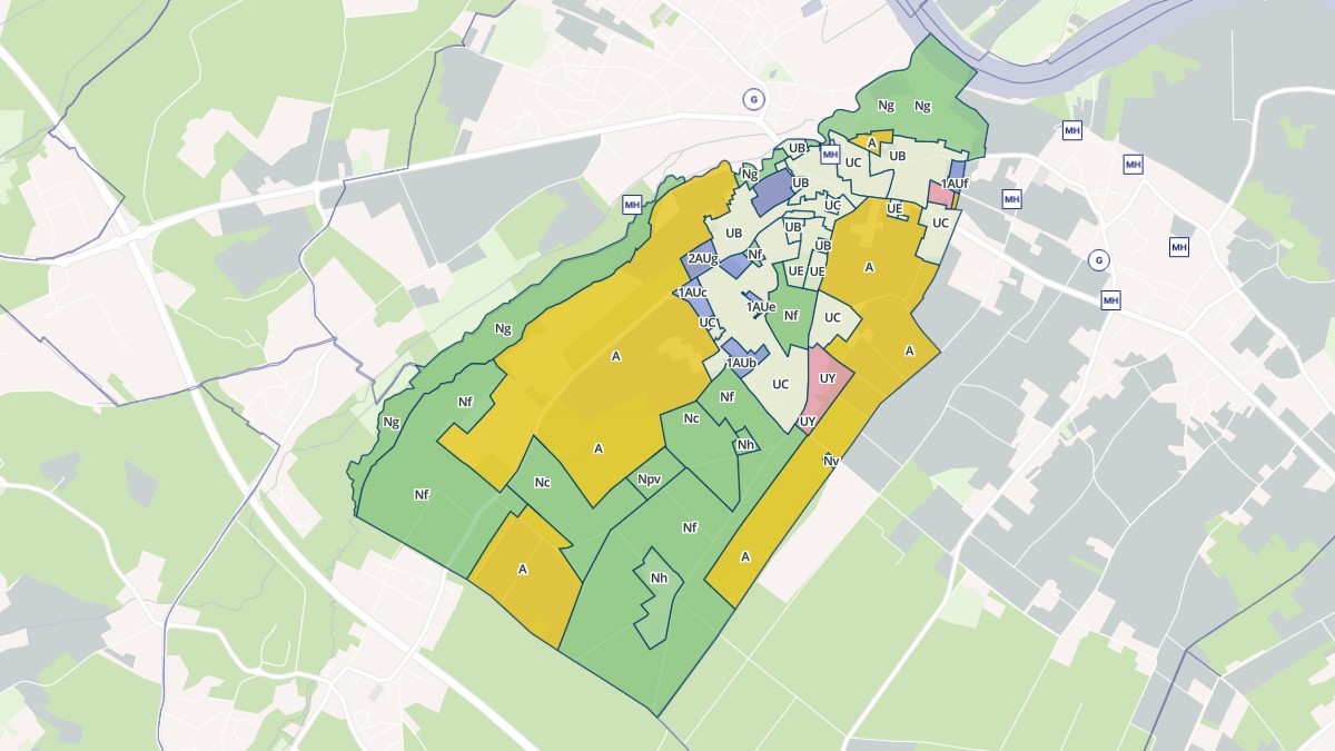 Aperçu cartographique de Castres-Gironde, centré sur la commune
