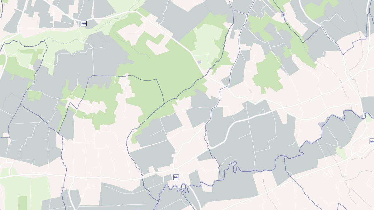 Aperçu cartographique de Coutures, centré sur la commune