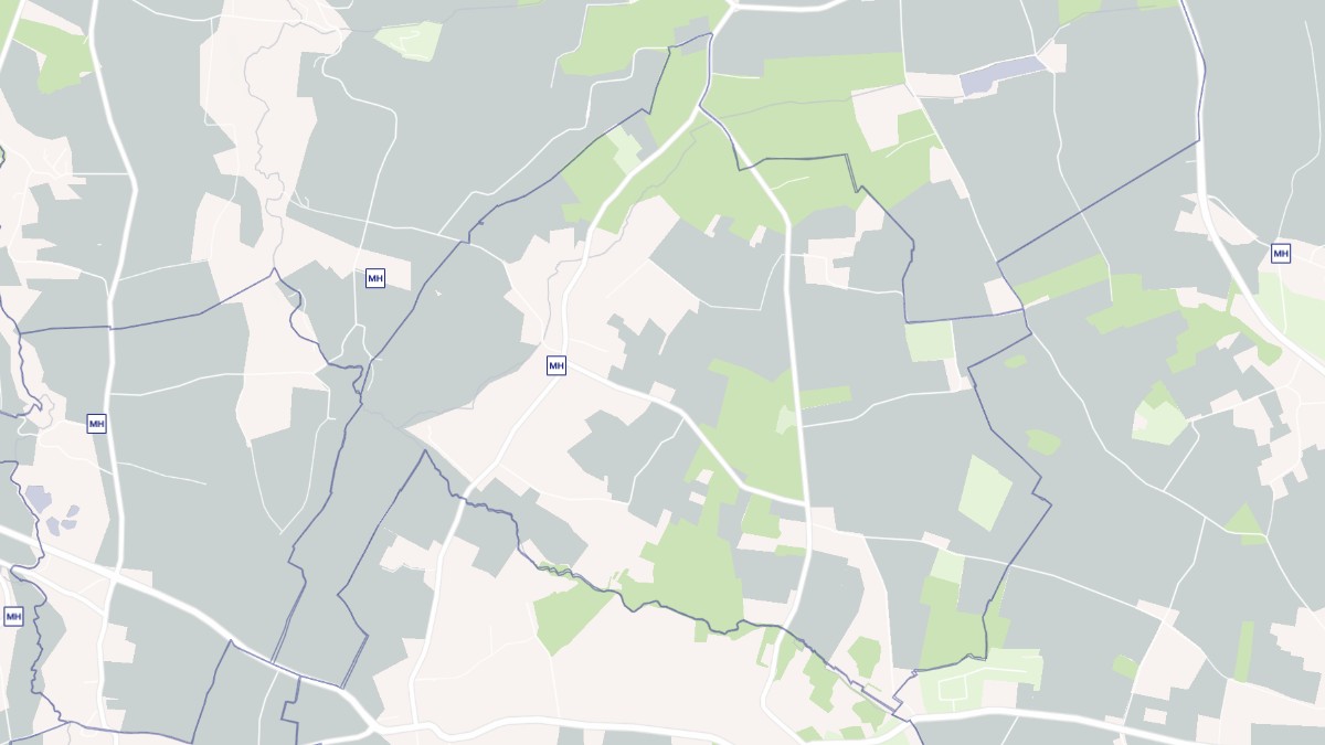 Aperçu cartographique de Daubèze, centré sur la commune