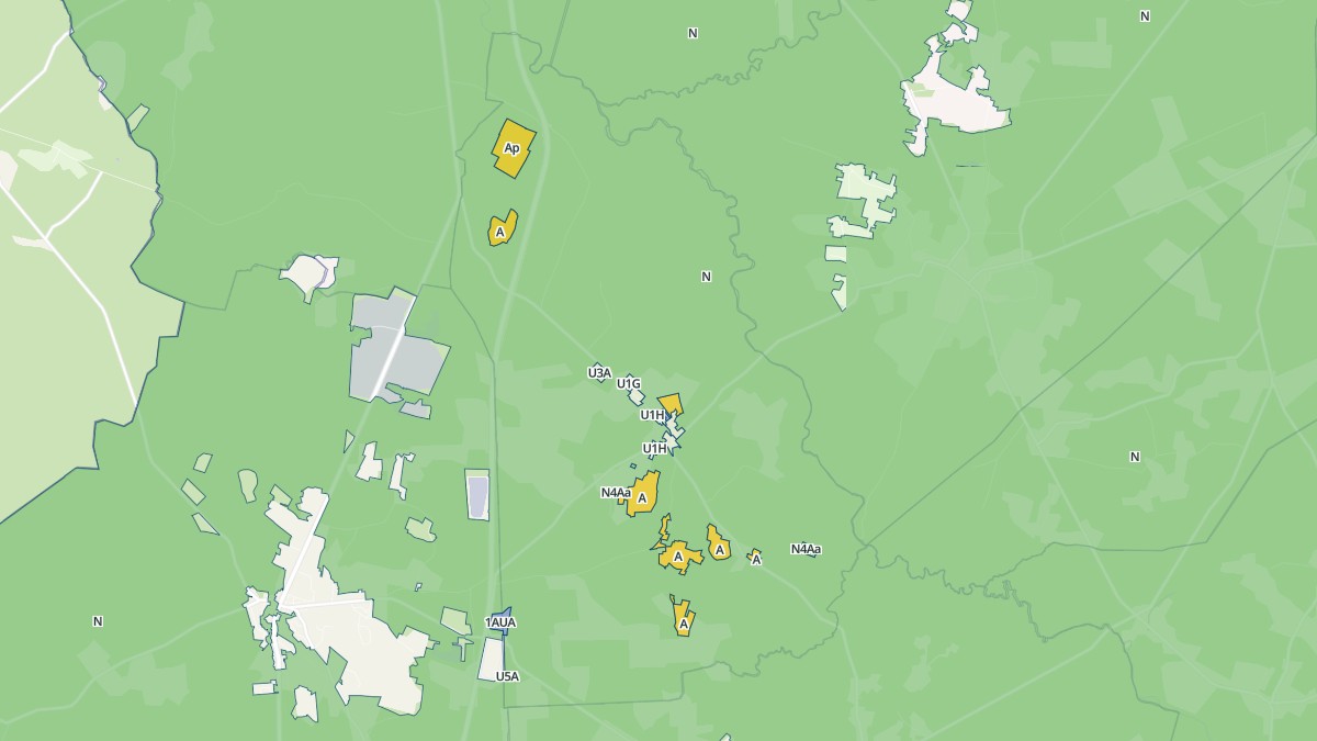 Aperçu cartographique de Escaudes, centré sur la commune