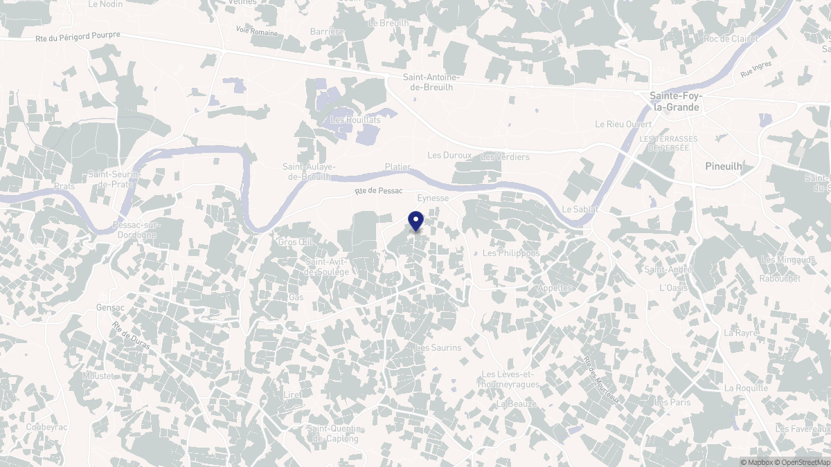Aperçu cartographique de Eynesse, centré sur la commune