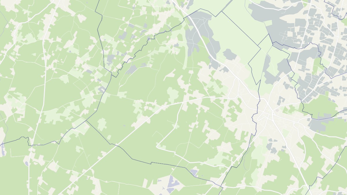 Aperçu cartographique de Gaillan-en-Médoc, centré sur la commune