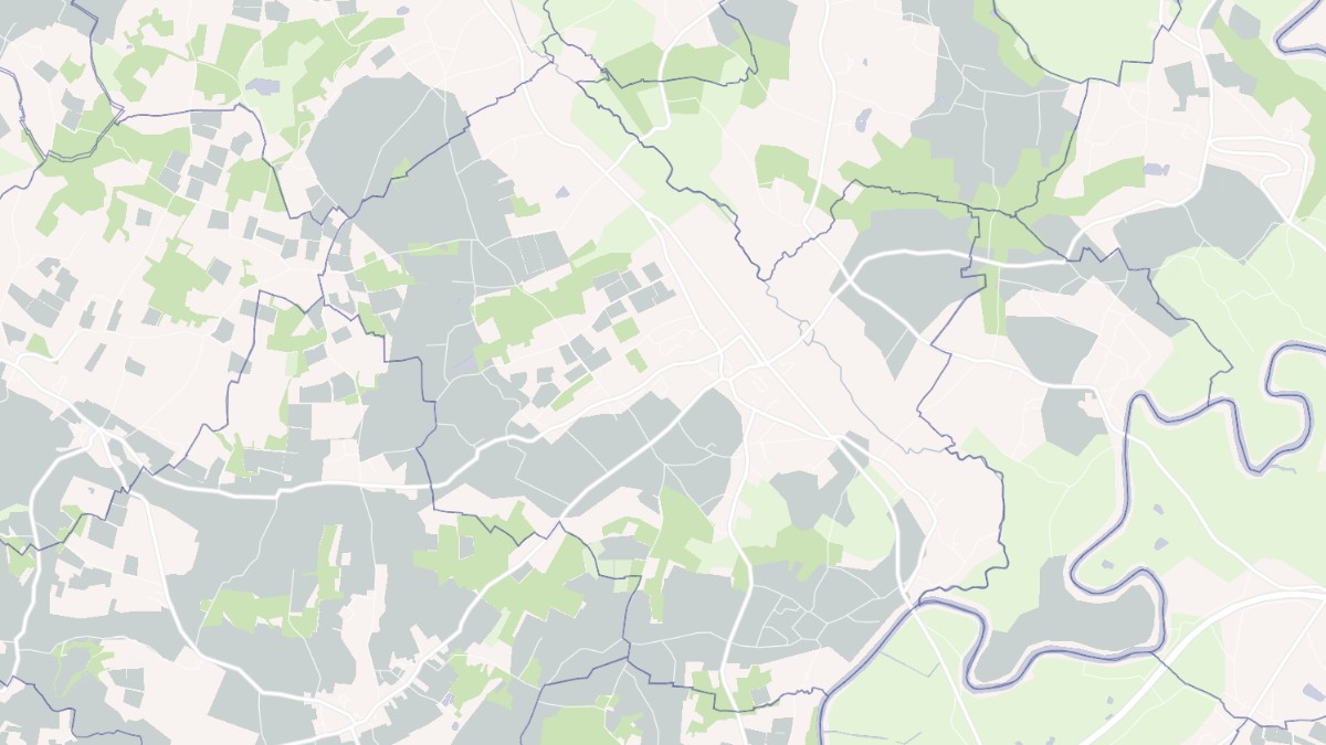 Aperçu cartographique de Galgon, centré sur la commune