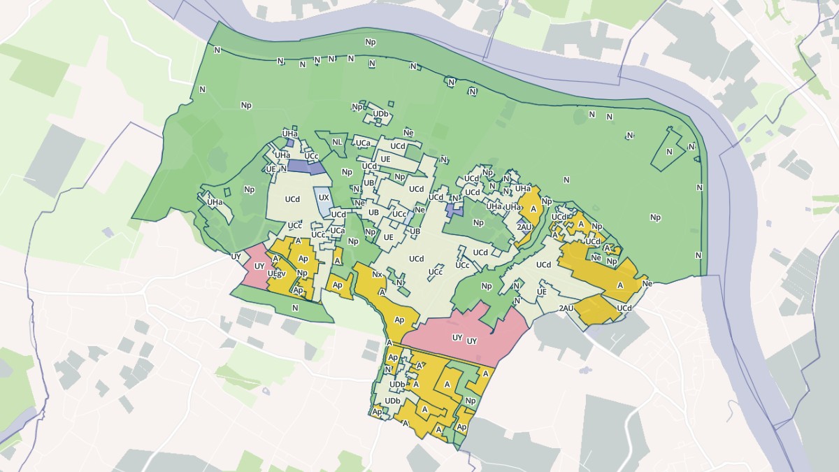 Aperçu cartographique de Izon, centré sur la commune