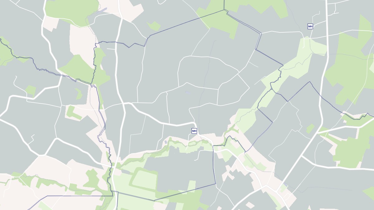 Aperçu cartographique de Ladaux, centré sur la commune