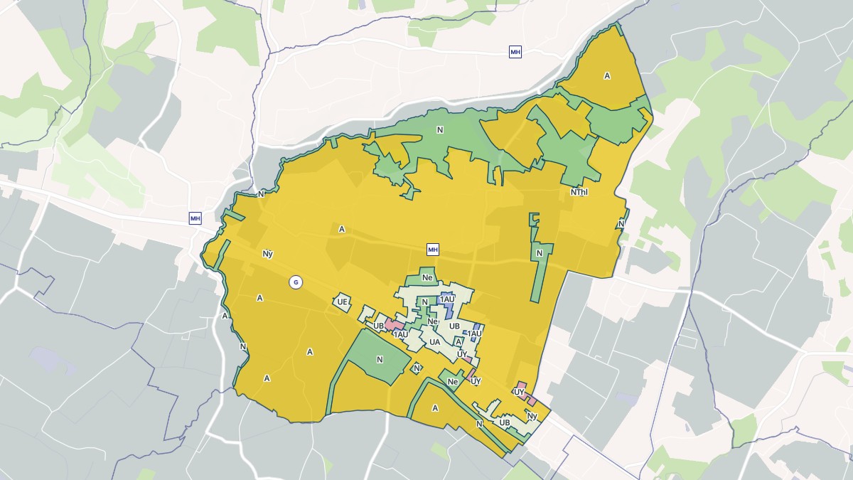 Aperçu cartographique de Lamothe-Landerron, centré sur la commune
