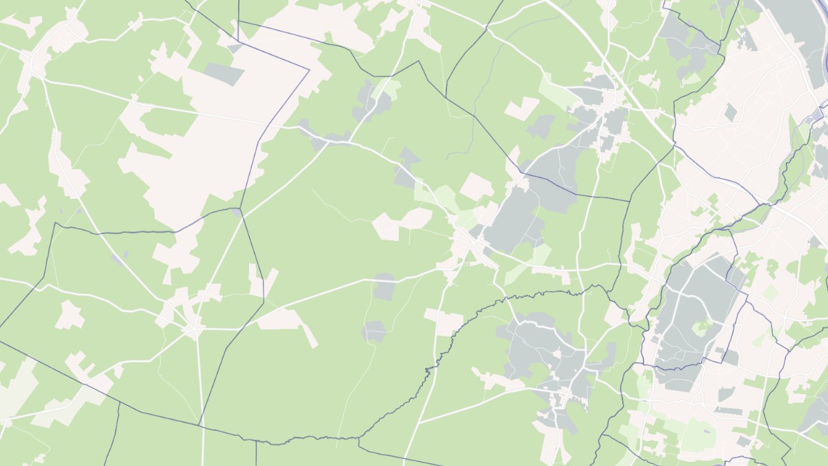 Aperçu cartographique de Landiras, centré sur la commune