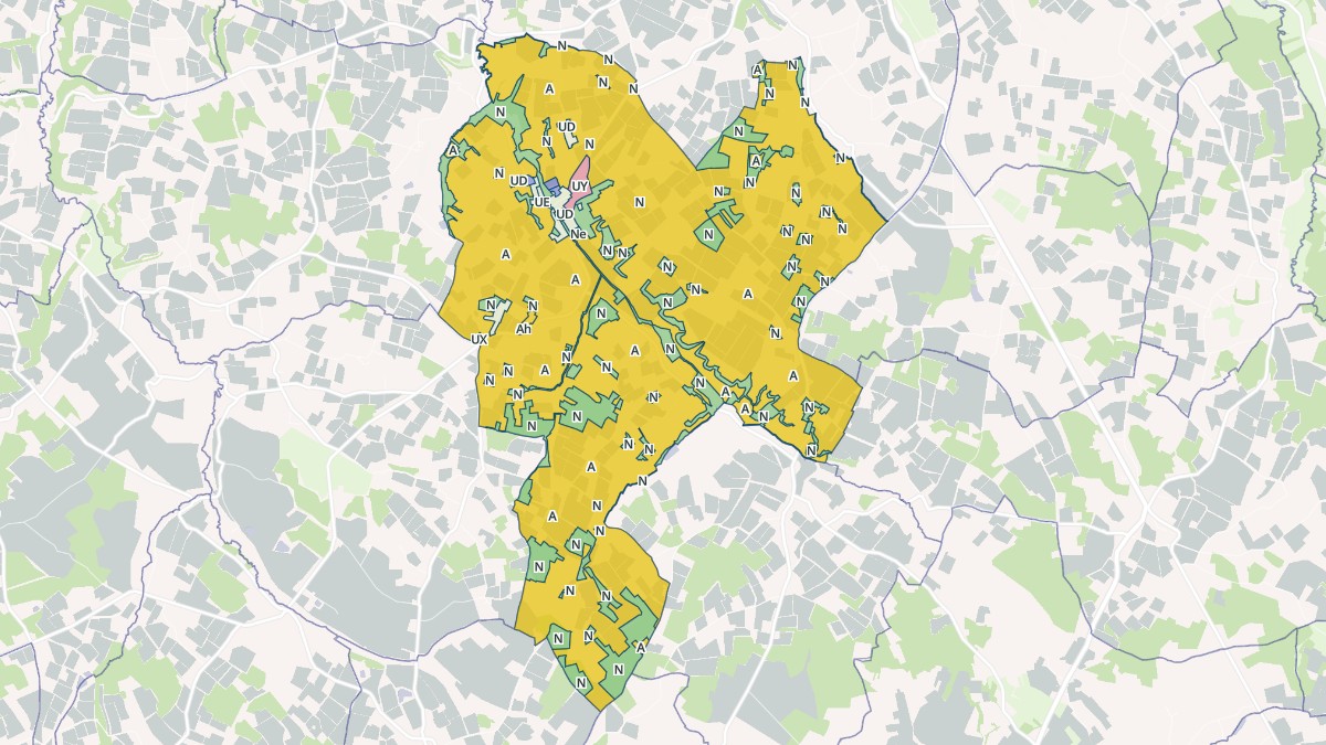 Aperçu cartographique de Les Lèves-et-Thoumeyragues, centré sur la commune