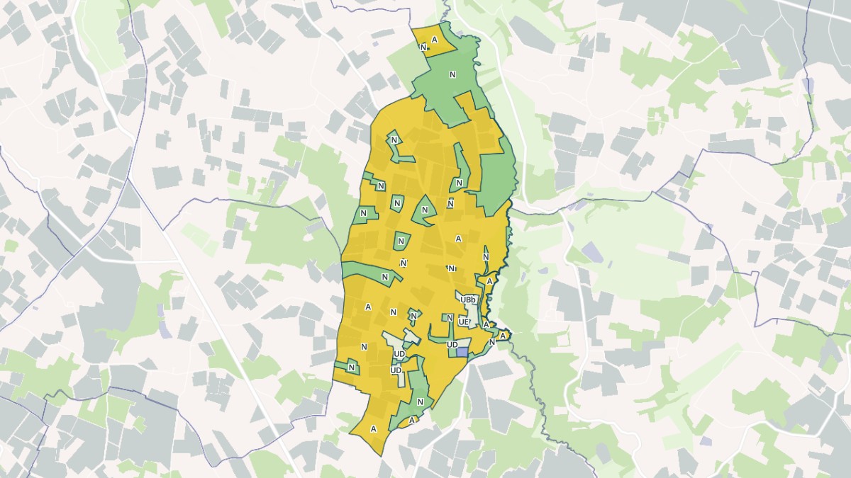 Aperçu cartographique de Ligueux, centré sur la commune