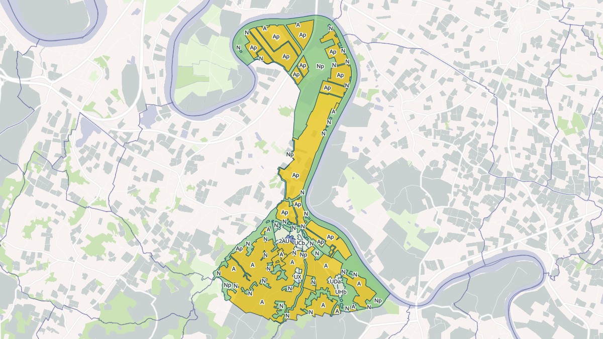 Aperçu cartographique de Moulon, centré sur la commune